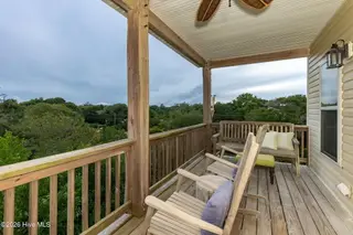 118 Shell Drive West, Emerald Isle, NC 28594 – photo 11: 118 Shell Dr.Main level balcony