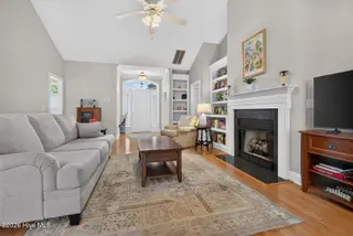 4150 Bedford Way, Southport, NC 28461 – photo 9: Gas Log Fireplace Focal Point