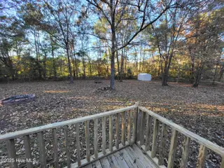 119 Edgewater Lane, Richlands, NC 28574 — 2-bedroom manufactured home in Chapel Ridge, Richlands, NC, photo 14 of 34: Back Deck