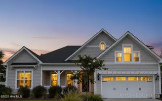 6391 Bryson Drive SW, Ocean Isle Beach, NC 28469 – photo 2: Dusk front of house