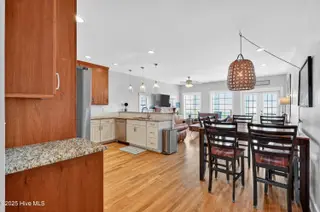 1106 Fort Fisher Boulevard N Unit 1, Kure Beach, NC 28449 – photo 13: 11 - Kitchen, Dining, Living Area