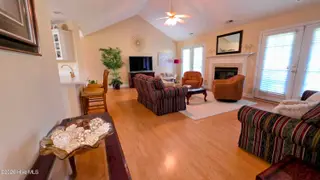 129 Hidden Pond Drive, New Bern, NC 28562 – photo 11: Two French Doors Leading to Deck