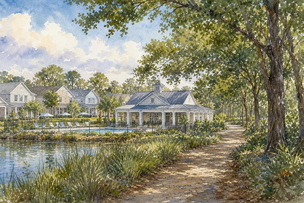 Watercolor illustration inspired by Terrapin in Leland, NC