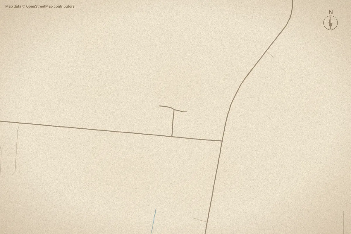 Watercolor map of Weeksville Terrace in Elizabeth City, NC, showing its streets, water and surroundings
